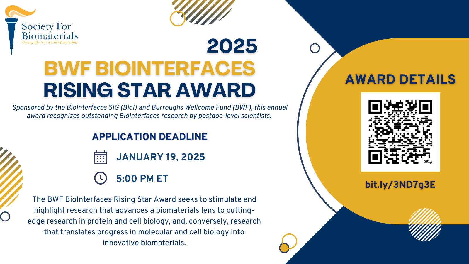 2025 BWF BioI Award